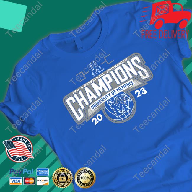 Memphis Tigers 2023 Aac Champions Tee Shirt