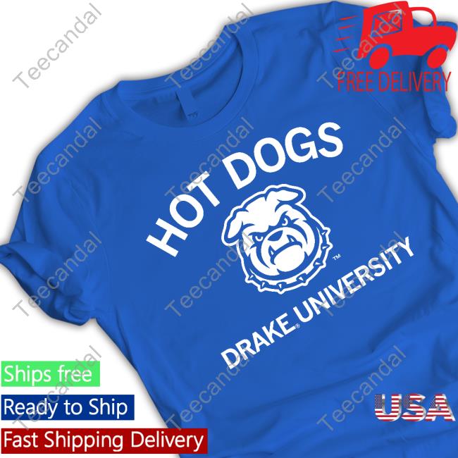 Hot Dogs Drake University Shirt