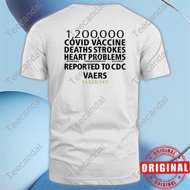 Luiz 1200000 Covid Vaccine Deaths Strokes Heart Problems Reported To Cdc Vaers Shirt