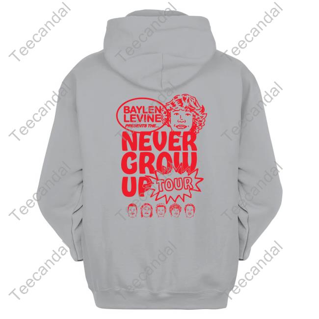 Baylenlevine Merch Baylen Levine Never Grow Up Tour Sweatshirt Baylenlevine Merch Baylen Levine Never Grow Up Tour Sweatshirt