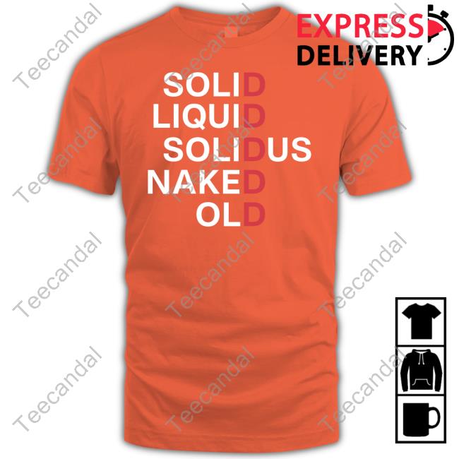 Tanktop Solid Liquid Solidus Naked Old