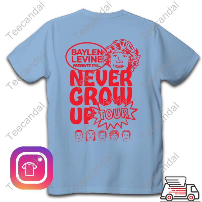 Baylenlevine Merch Baylen Levine Never Grow Up Tour Sweatshirt Baylenlevine Merch Baylen Levine Never Grow Up Tour Sweatshirt