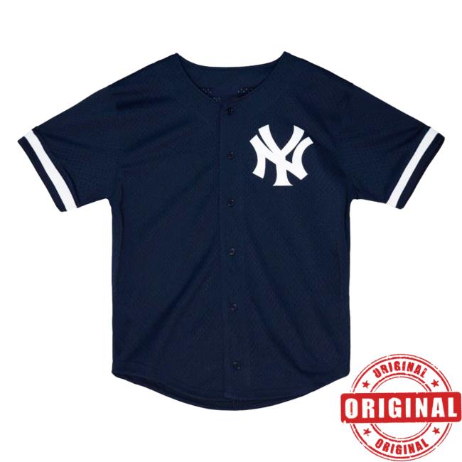 Official Moda3 Mitchell And Ness Yankees Reggie Jackson '97 Authentic Batting Practice Baseball Jersey Tee Shirt Official Moda3 Mitchell And Ness Yankees Reggie Jackson '97 Authentic Batting Practice Baseball Jersey Tee Shirt