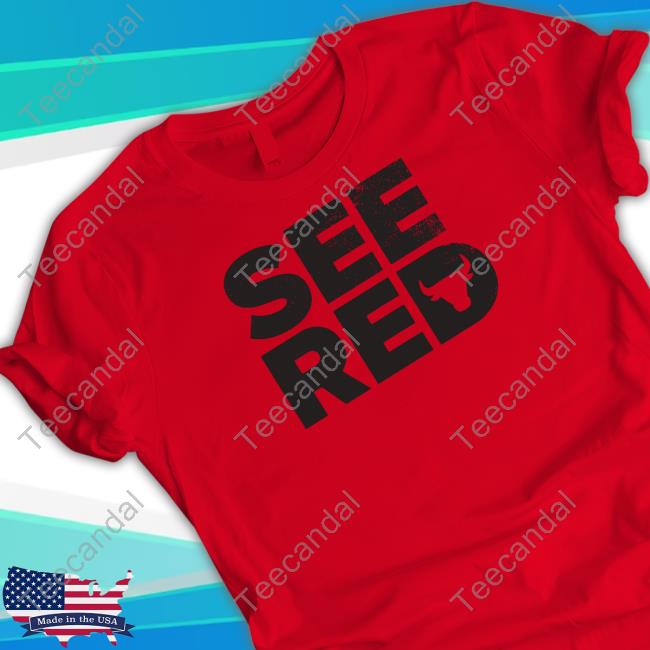 Chicago Bulls See Red Spine Hit Tee Shirt Chicago Bulls See Red Spine Hit Tee Shirt
