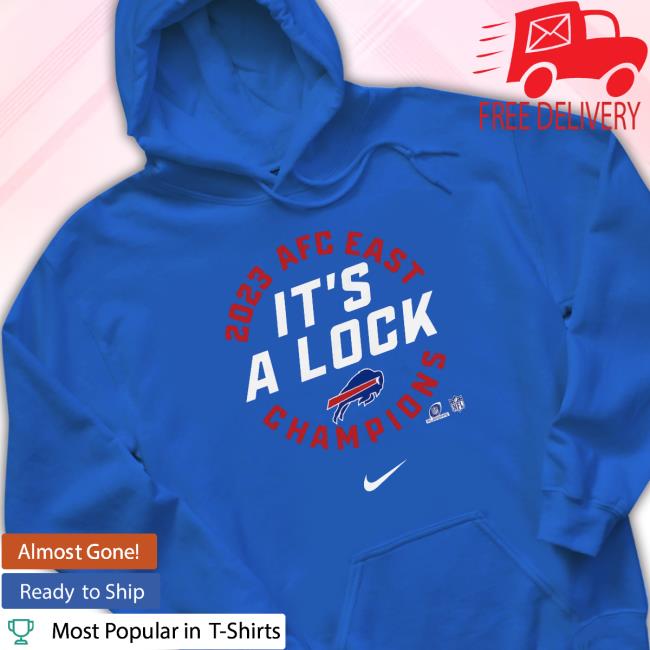 It's A Lock Buffalo Bills Shirts Buffalo Bills 2023 Afc East Division Champions Locker Room Trophy Collection T-Shirt It's A Lock Buffalo Bills Shirts Buffalo Bills 2023 Afc East Division Champions Locker Room Trophy Collection T-Shirt