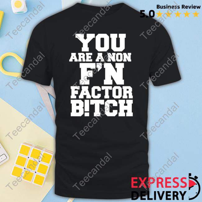 Zlaflare You Are A Non F'n Factor Bitch Tee