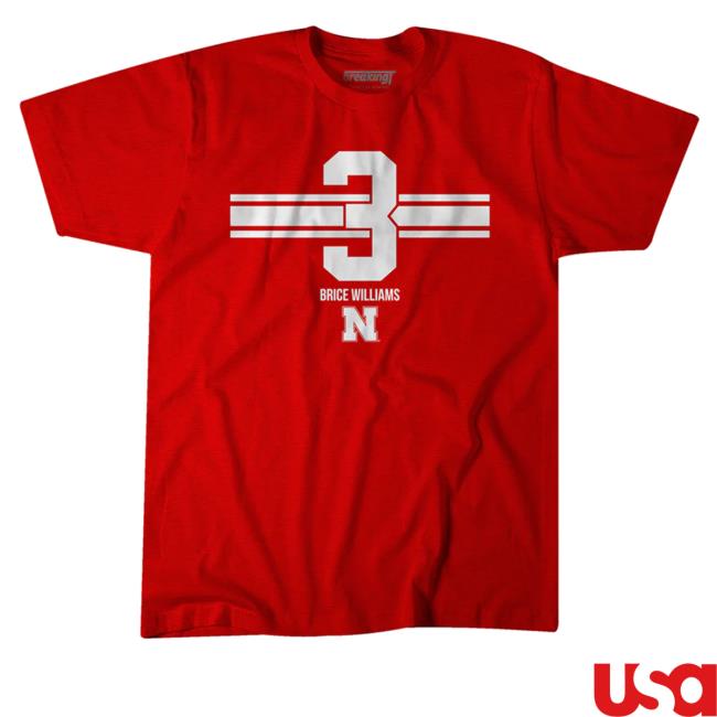 Official Breakingt Nebraska Basketball Brice Williams 3 Long Sleeve T-Shirt Official Breakingt Nebraska Basketball Brice Williams 3 Long Sleeve T-Shirt