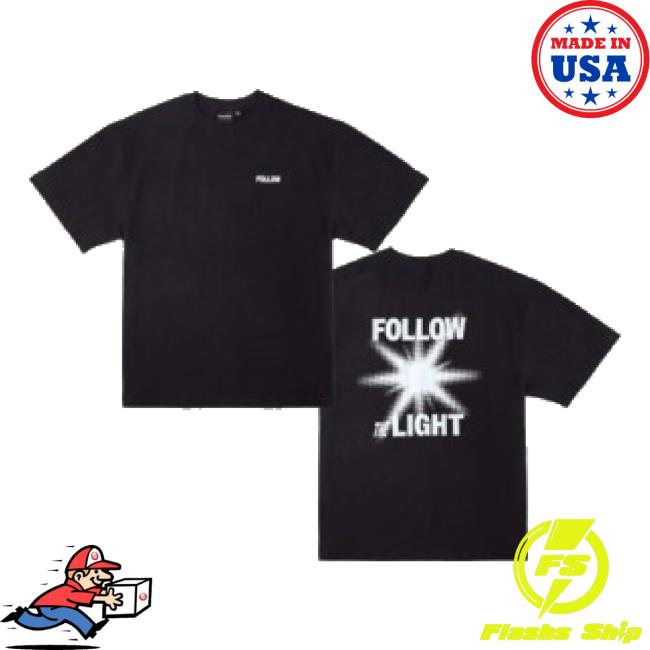 Trending Kpoptown Merch Store Seventeen Follow Again Goods - S/S Shirt (Black) Kpoptown Shop