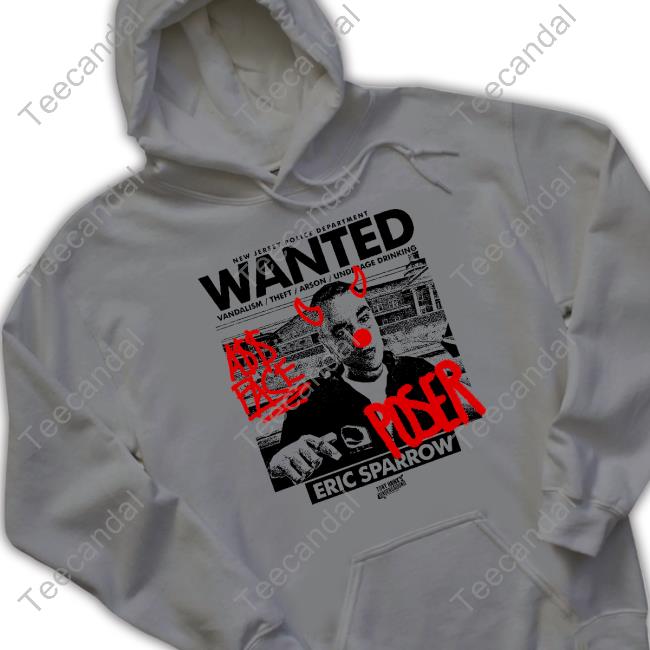 Youthxenergy Eric Sparrow New Jersey Police Department Wanted Vandalism Theft Arson Underage Drinking Hooded Sweatshirt Youthxenergy Eric Sparrow New Jersey Police Department Wanted Vandalism Theft Arson Underage Drinking Hooded Sweatshirt