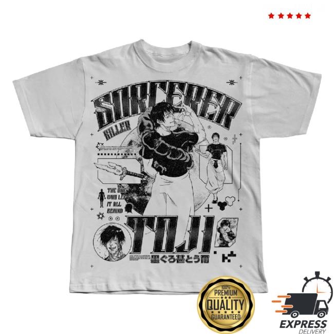 Official Toji Halftone Crew Neck T-Shirt Gizmos Shop Merch Store Official Toji Halftone Crew Neck T-Shirt Gizmos Shop Merch Store