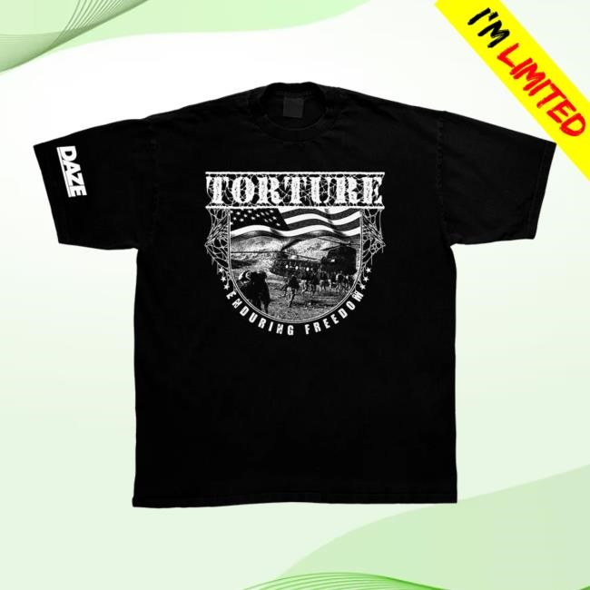 Daze Store Torture - Enduring Freedom Web Hooded Sweatshirt Daze Store Torture - Enduring Freedom Web Hooded Sweatshirt