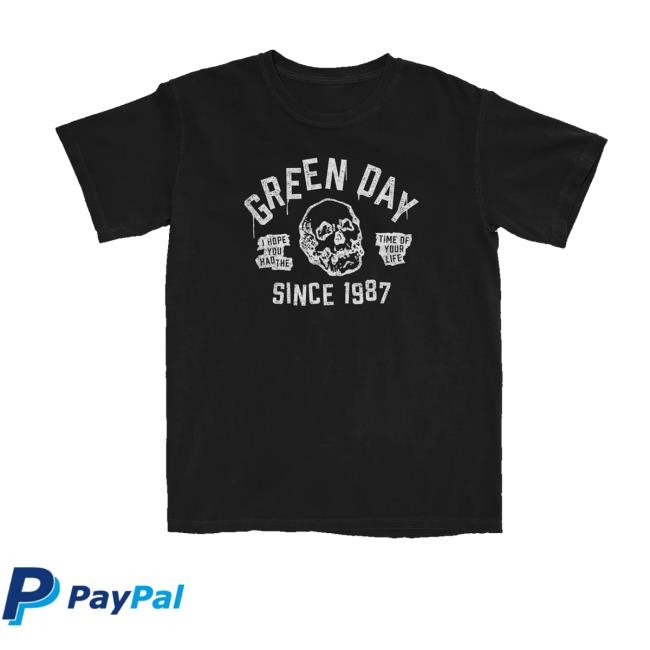 Greenday Merch Time Of Your Life Hoodie Sweatshirt - Teecandal