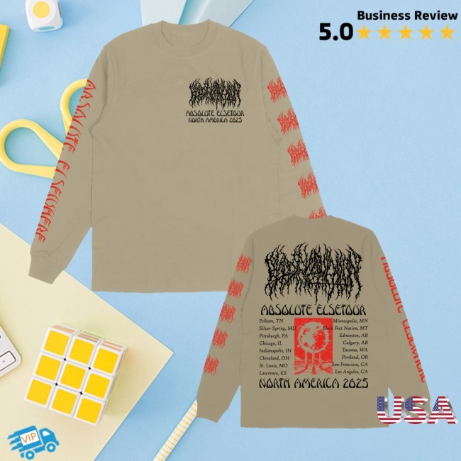 Absolute Elsetour Summer 2025 Zip Up Hooded Sweatshirt Blood Incantation Merch Store - Teecandal
