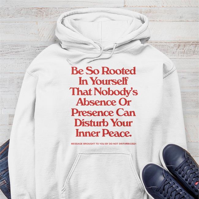 Kelsey Plum Wearing Be So Rooted In Yourself That Nobody's Obscene Or Presence Can Disturb Your Inner Peace Sweatshirt White