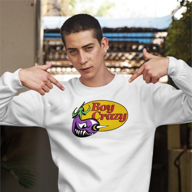 Aubergine Harry Lambert Boy Crazy Hooded Sweatshirt
