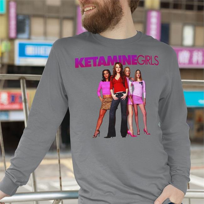 Shirts That Go Hard Ketamine Girls Hoodie Grey