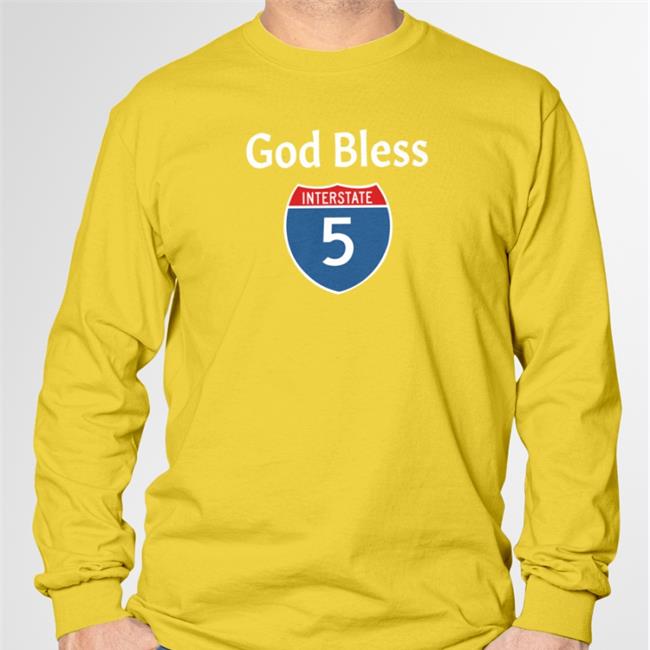 Lucca International Merch God Bless Interstate 5 Sweatshirt