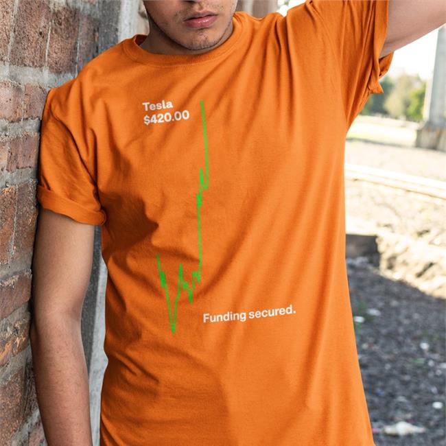 Tesla $42000 Funding Secured Long Sleeve T Shirt Vincentyu.Eth