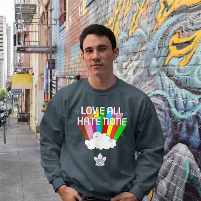 Love All Hate None Funny T Shirt Toronto Maple Leafs