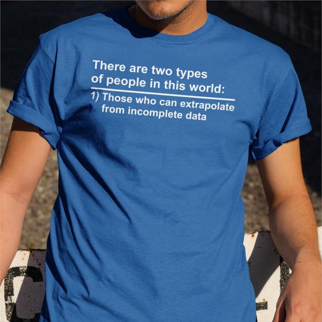 There Are Two Types Of People In This World Those Who Can Extrapolate Shirts Rothmus