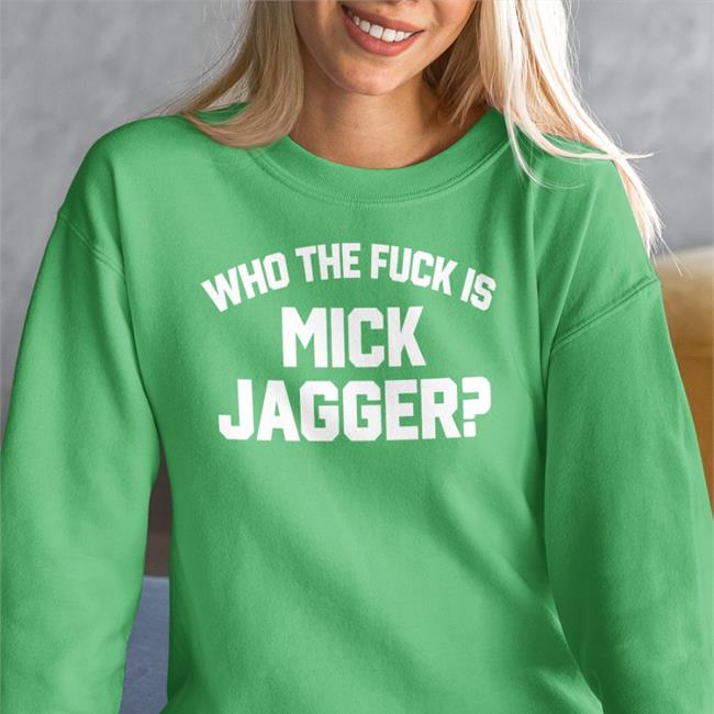 Keith Richards Wearing Who The Duck Is Mick Jagger Hoodie