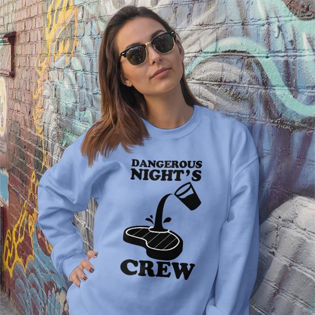 Dangerous Night's Crew Hoodied Sweatshirt Grey