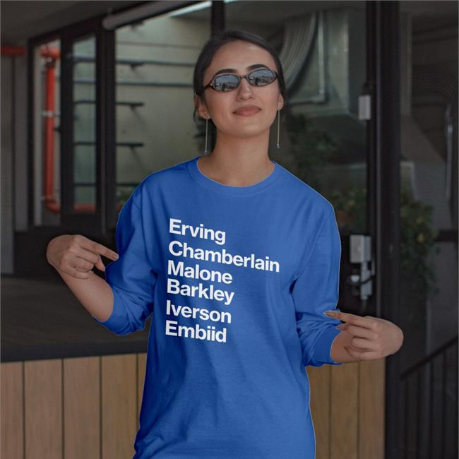 Erving Chamberlain Malone Barley Iverson Embiid T Shirts
