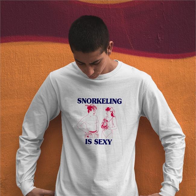Weird Thrift Store Shirts Snorkeling Is Sexy T Shirt Gold