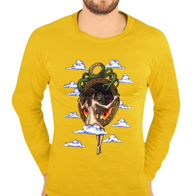 Marcos Alvarado Mirror Mirror In The Sky Ice Blue Tee New Shirt