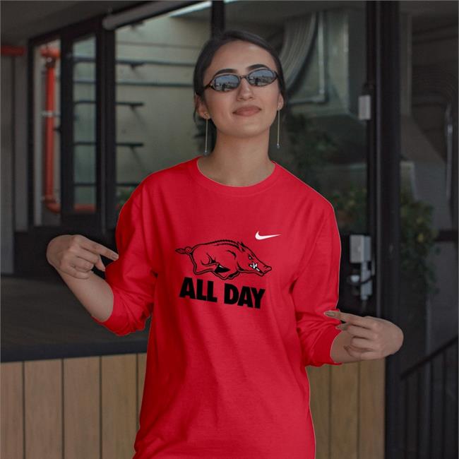 Ran Hogs All Day Shirts FQ Arkansas