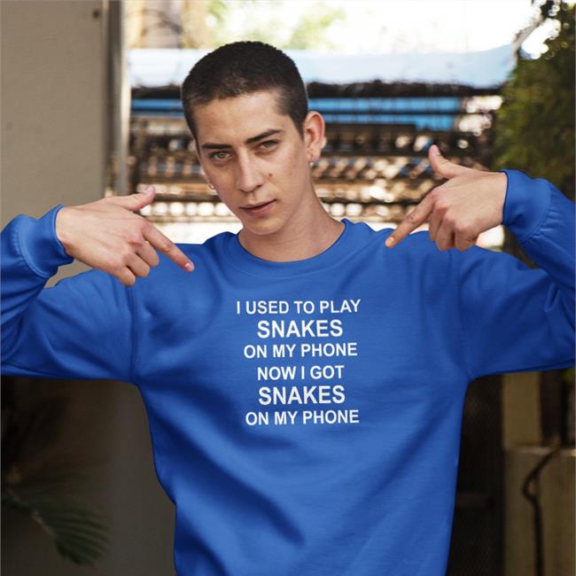 Gay Silvertpgg I Used To Play Snakes On My Phone Now I Got Snakes On My Phone Tee