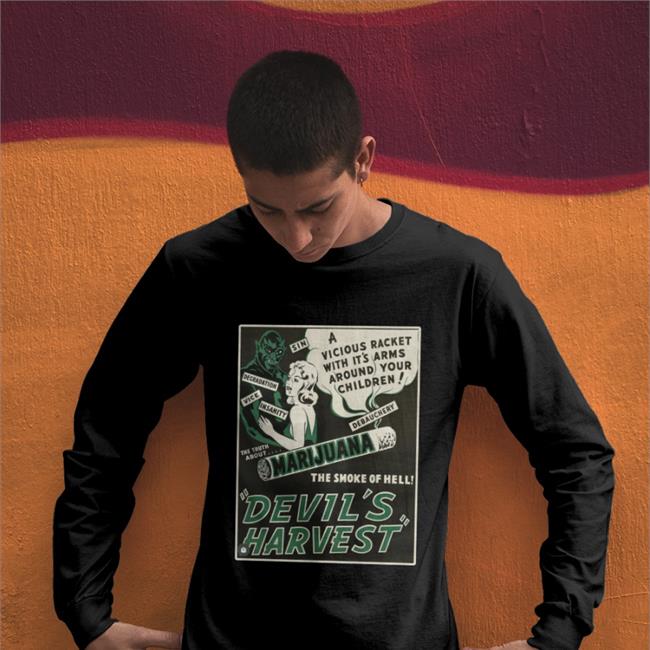 Devil's Harvest A Vicious Racket With It's Arms Around Your Children Marijuana New Shirts Yung_Lacanian
