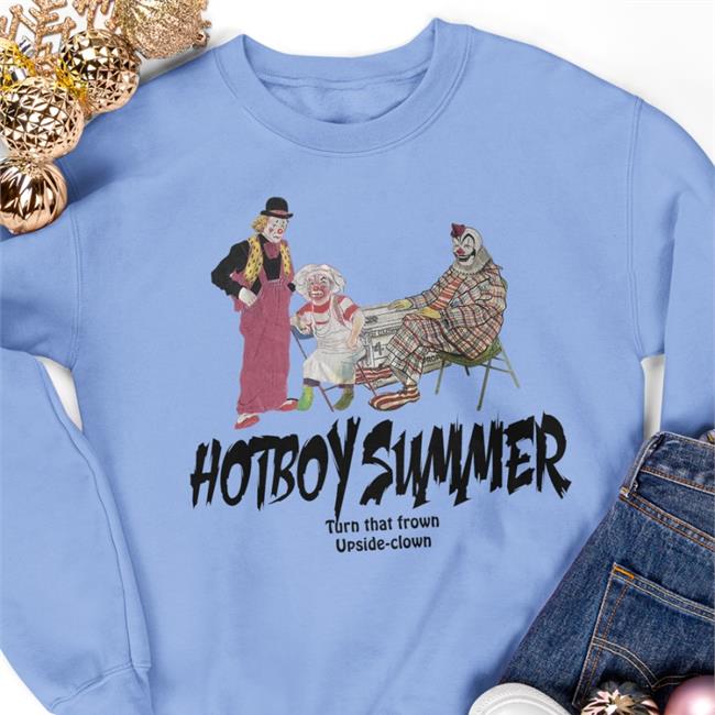 Hotboy Summer Turn That Frown Upside-Clown Hoodie
