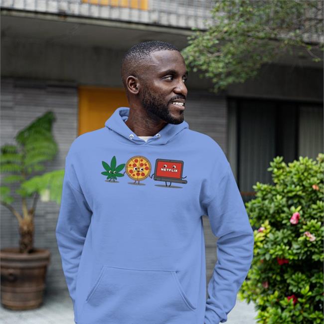 Weed Pizza Netflix Hoodie Stonerchill Stonerchill Weed Pizza Netflix T-Shirts