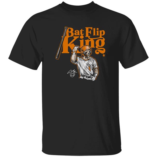 Drew Gilbert Bat Flip King Shirt Tennessee Baseball Breakingt Merch
