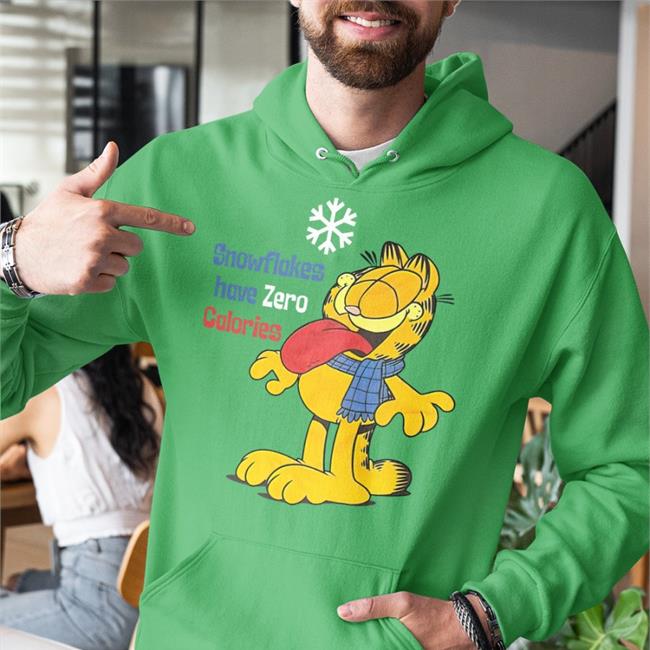 Garfield Snowflakes Have Zero Calories Shirt
