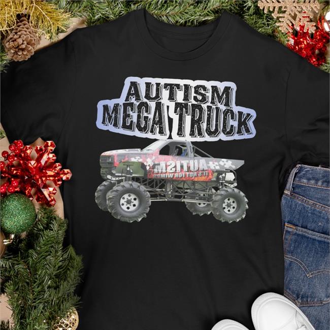 Autism Mega Truck Shirt All-Terrain Vehicle