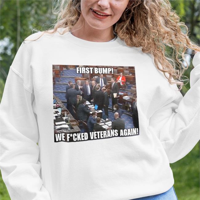 Aunt Crabby Calls Bullshit First Bump We Fucked Veterans Again Hoodie Senate Democrats