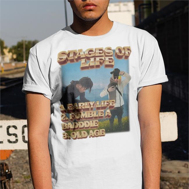 Swag Stim Ulus Merch Stages Of Life 1. Early Life 2. Fumble A Badddie 3. Old Age Tee Swagstimulus.Com