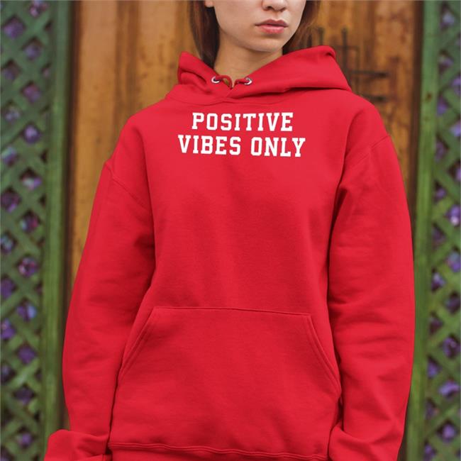 Robert Saleh Wearing Positive Vibes Only Hoodie
