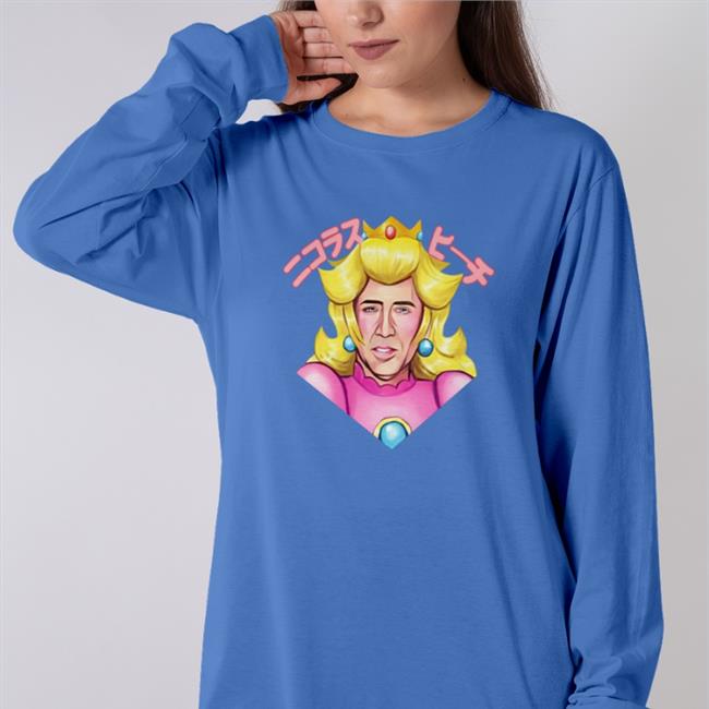 Weird Thrift Store Shirts Princess Nicholas Peach Shirt