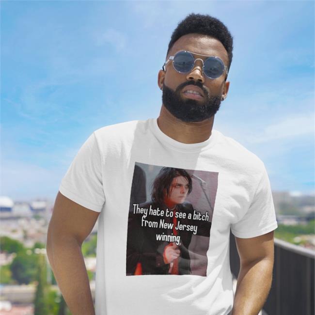 Jstamannotahero They Hate To See A Bitch From New Jersey Winning Sweatshirt White