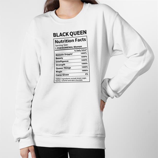 Michellebyoung Black Queen Nutrition Facts T-Shirt