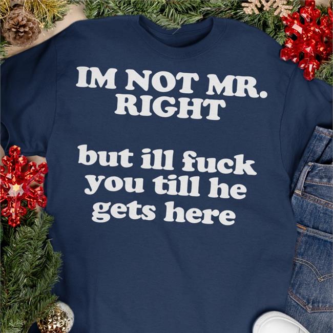 Roald Torres I'm Not Mr Right But Ill Fuck You Till He Gets Here Hoodied Sweatshirt