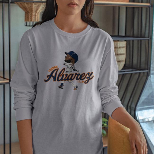 Yordan Alvarez Caricature Sweatshirt Breaking T Store Yordan Alvarez Caricature Shirt