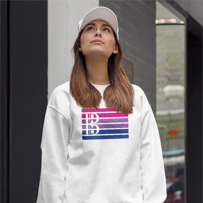 Alto Clef Bi Flag T-Shirt Threatnotation White