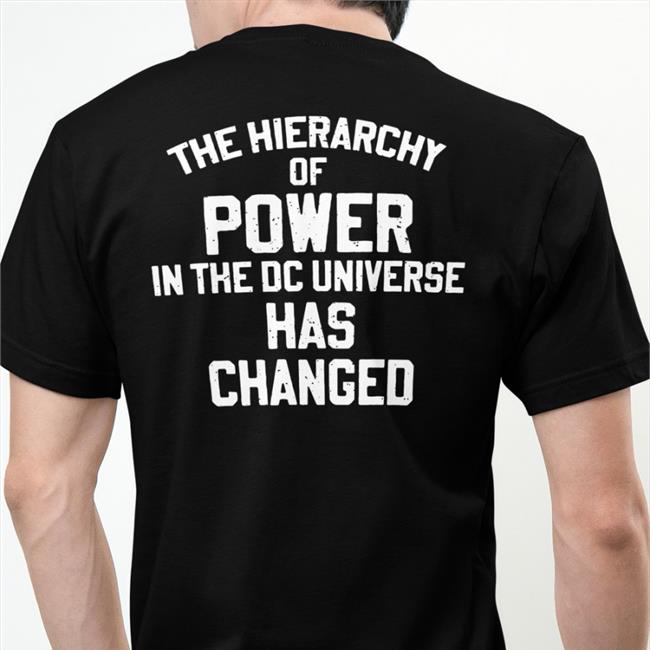 Dwayne Johnson The Rock The Hierarchy Of Power In The Dc Universe Has Changed Shirt