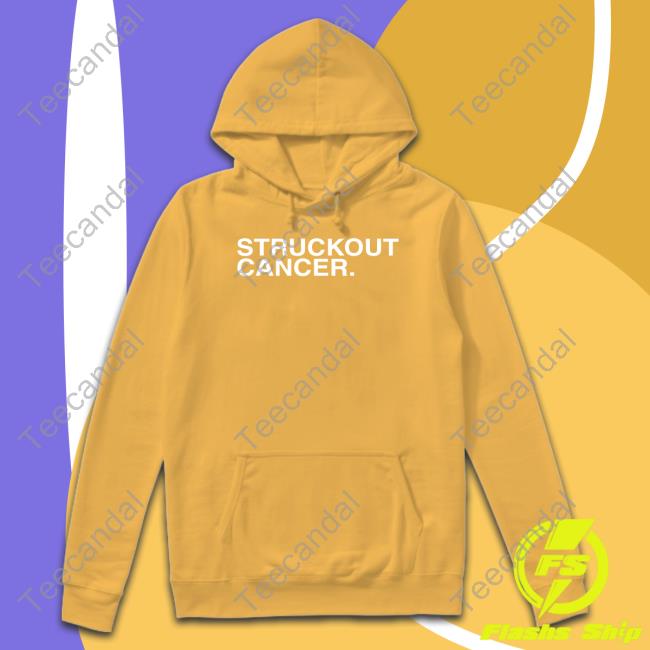 Struckout Cancer Hooded Sweatshirt