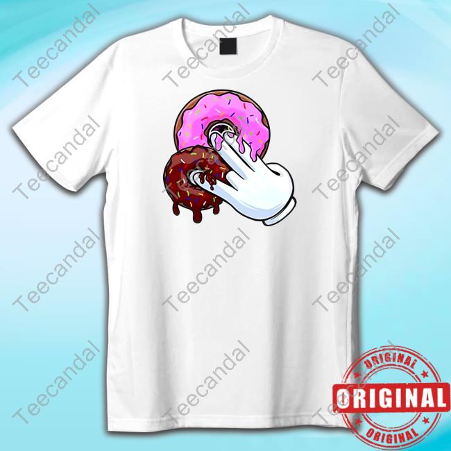 Funnyahhtees 2 Pink 1 Brown Donuts New Shirt Funnyahhtees 2 Pink 1 Brown Donuts Hooded Sweatshirt