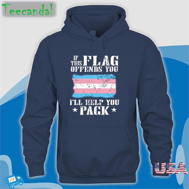 Obamaeracons If This Flag Offends You Trans I'll Help You Pack Shirt Vampire Catboy